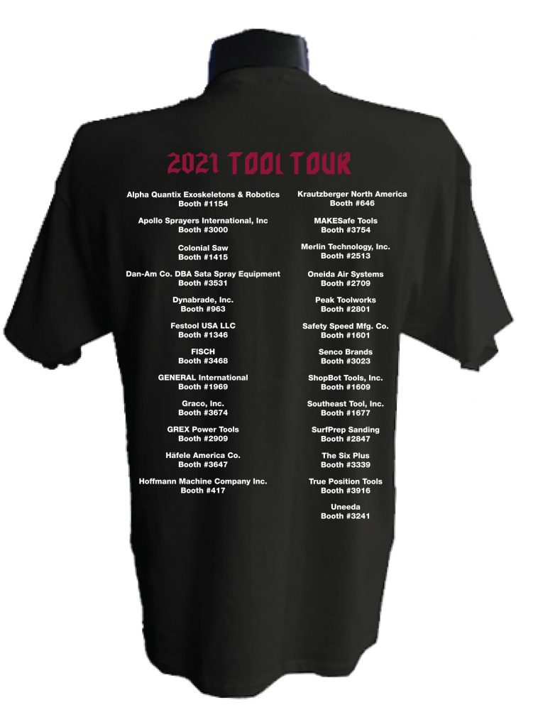 AWFS®Fair Reveals Its 2021 Inaugural Tool Tour Commemorative T-shirt